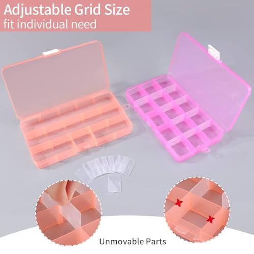 Opret Bead Organizer 15 Grids 4 Pack for Crafts - color: 4 pcs, multicolors 1