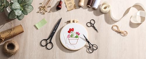 HALO FORGE 3 Pack Sharp Stainless Steel Small Embroidery Scissors Set - style: 3 pack embroidery scissors