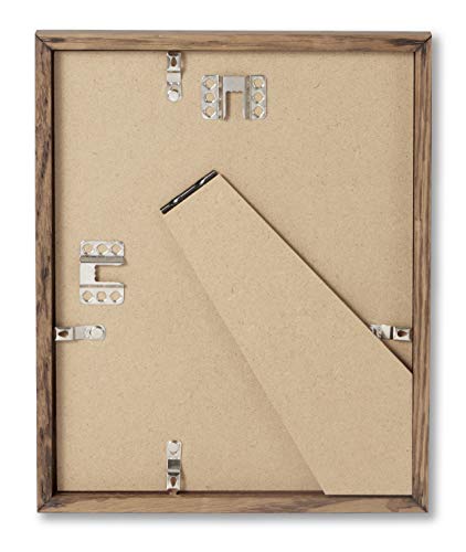 Opposite Wall - 8.5 x 11 in - Dark Solid Oak Wood Picture Frames - Lightweight, Versatile & Shatterproof - Wall Hanging & Tabletop Photo Frame - Office, Gallery & Home Decor - color: Dark Oak, size: 8.5x11 in