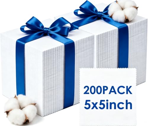 200 Pack 5x5 inch Cotton Fabric Squares, 5'' Precut Cotton Fabric Squares