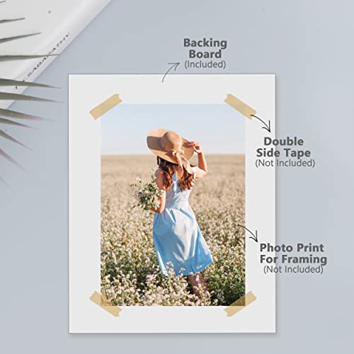 10 Pack 16x20 White Backing Boards, Uncut 16x20 Mat Board - size: white 10pc backings 16x20
