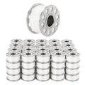 Mandala Crafts Transparent 15J SA156 Prefilled Bobbin Thread, 144 PCs - color: Transparent, size: Size A 144 X 142 Yards