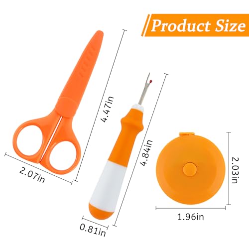 GDMINLO 3 Pieces Seam Ripper and Measuring Tape Set