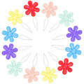 Embroidery Needle Threader Set – 12pcs Plastic Flower-Head Tools for Hand & Machine Sewing, Cross Stitch, Knitting, Quilting (Mixed Colors)