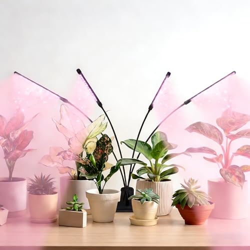Full Spectrum 4 Heads LED Plant Grow Light for Indoor Plants - size: 4 heads