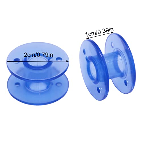 YEQIN 10 pcs Blue Class 15 (A Size) Plastic Bobbins #X52800150 for Brother Babylock Singer Juki Sewing Machines - color: Blue