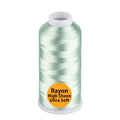 Simthread Rayon Embroidery Thread 5500 Yards, 40wt 100% Rayon Viscose for Commercial and Domestic Machines - Light Green 1047 - color: LightGreen1047
