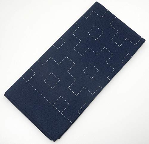 DARUMA Sashiko Sampler Original Cloth Navy Color (Connected RightAngle) - color: Connected Rightangle