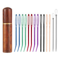 Large Eye Sewing Needles Set, Yarn Sewing Needle Sharp Tapestry Needles Tapestry Needle Bent Needles Hand Knitting Needles Bent Tip Yarn Needles for Hand Knitting