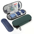 Insulin Pen Cooler Travel Case with 2 Reusable TSA Approved Ice Packs, Diabetic Medication Insulated Cooler Bag for Insulin Pens and Other Diabetic Supplies Storage Dark Green - color: Dark Green