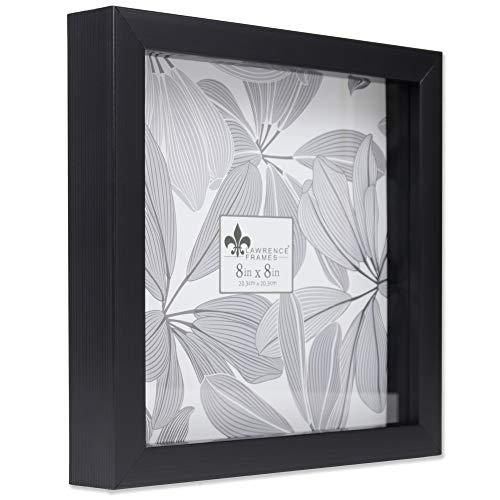 Lawrence Frames 785088 Shadow Box Frame, 8x8, Black - color: Black, size: 8 x 8 inches