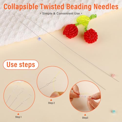 GarfxG 39 Pcs Beading Needles Set, 3 Types Beading Needle with Bead Tools - style: 39 PCS