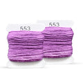 Embroidery Floss Kit and Refills - Cotton Threads - DMC Color Coding for Cross Stitch, String Crafts, Friendship Bracelets - color: 553 Iris