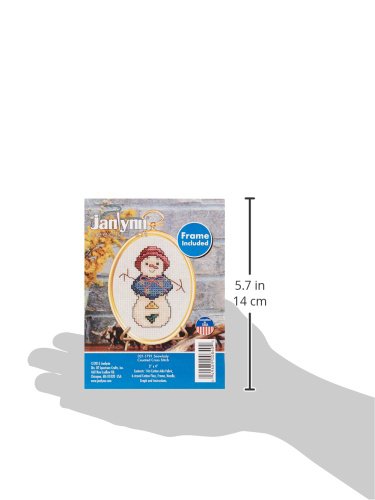 Janlynn 21-1791 14 Count Snowlady Mini Counted Cross Stitch Kit, 3" by 4"