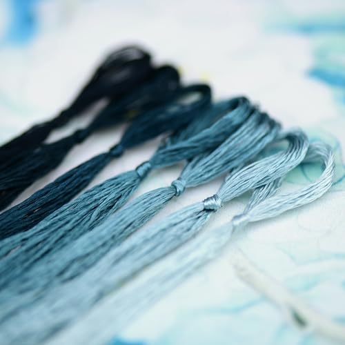 Natural 100% Mulberry Handmade Embroidery Silk Thread Silk Floss (49) - color: 49