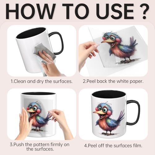 32 PCS Funny Birds UV DTF Cup Wrap Stickers - style: Funny Birds