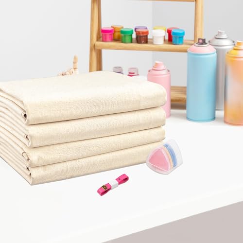 100% Cotton Muslin Fabric 63inch X 5Yards Linen Cotton Fabric by The Yard - size: 5 yard pre cut
