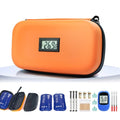 Insulin Cooler Travel Case TSA Approved 2*180g Ice Pack,Temp Display - color: Orange