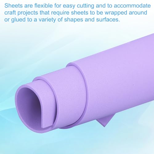 PATIKIL Light Purple EVA Foam Sheet,12x8" 2mm Thick EVA Foam Sheets 10 Pcs - color: Light Purple