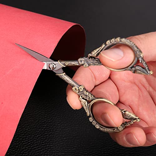 YOUGUOM Small Sewing Scissors, All Purpose Little Shears - color: Bronze