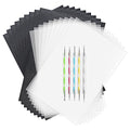 ASTARON 150 Sheets Black Carbon Copy Paper and Tracing Paper with Tool Set