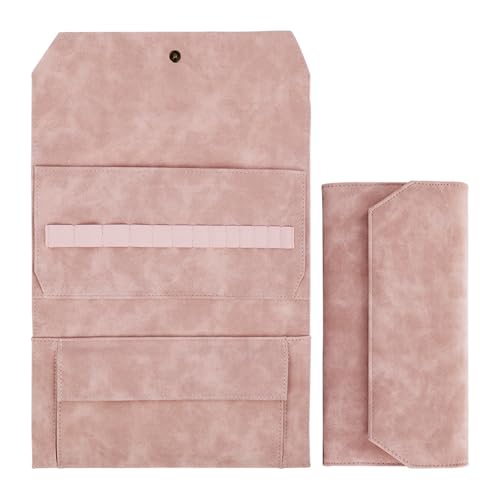 Empty Circular Knitting Needle Case with Multiple Elastic Slot Empty Crochet Hook Storage Bag Knitting Tool Organiser Crochet Hook Case - color: B