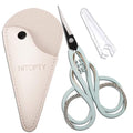 Small Sharp Scissors, Precision Sewing Shears - color: Light Green