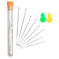 Hekisn Professional Large-Eye Triangle Leather Needles with Threaders for Hand Sewing Repair Stitching Projects (1.83 * 70/1.6 * 58/1.25 * 52/1.02 * 48mm) - size: 1.83*70/1.6*58/1.25*52/1.02*48mm