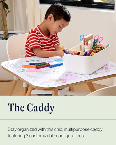 Lalo The Caddy, Multi-Purpose Diaper & Art Organizer, Removable Dividers - color: Sage