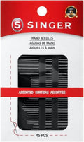 SINGER 01125 Assorted Hand Needles - Betweens, Chenille, Darners, Embroidery, Sharps & Tapestry, Assorted Sizes, 45-Count, (Pack of 5) - size: 45 - Count (Pack of 5)