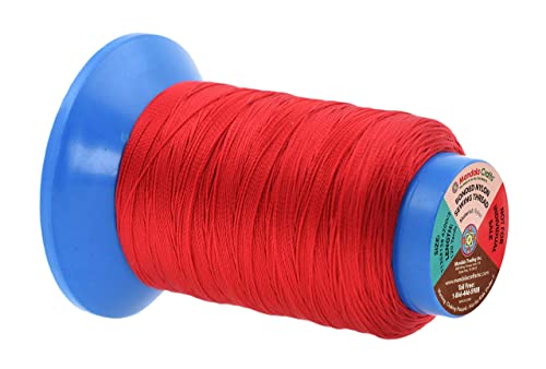 Mandala Crafts Size 138 420D T135 12 Vibrant Bonded Nylon Thread, 1440 YDs - color: 12 Vibrant Colors, size: T135 #138 420D/3 1440 Yards