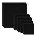 20 PCS Cotton Embroidery Fabric, Pre-Cut Black Cloth Squares - color: Black, size: 5.9 to 19.6 Inch