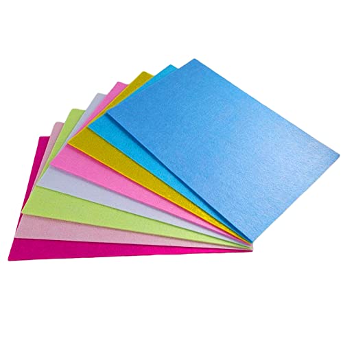 Jtnohx Stiff Felt, 2mm Thick Felt Sheets for Crafts, 8"x12" Hard Felt Fabric Squares 8Pcs for DIY Projects (Pink Blue Series) - color: Pink Blue Series