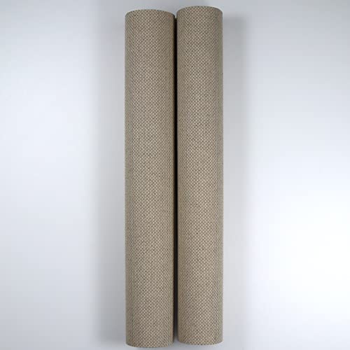 KCS 2 pc of 15" x 18" Counted Cross Stitch Cotton Aida Cloth Needlework Fabric (Linen, 14CT) - color: Linen, size: 14CT