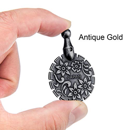 Mudder 2 Pcs Yarn Cutter Pendant Metal,Antique Gold, Antique Silver - color: Antique Gold, Antique Silver