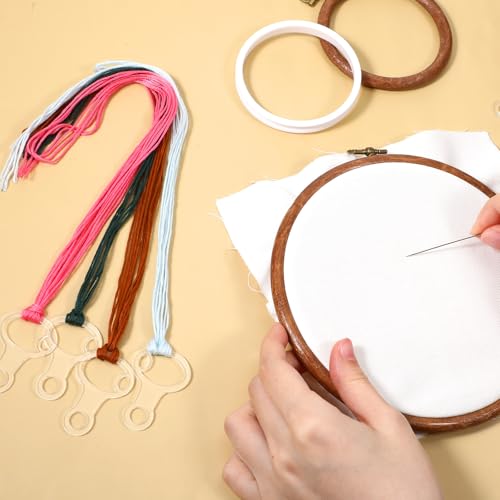 40PCS Acrylic Embroidery Floss Drop, Key Acrylic Bobbins, Floss Drops Cross Stitch, Clear Embroidery Thread Organizers, Cross Stitch Tread Bobbins for DIY Craft Sewing Thread Storage