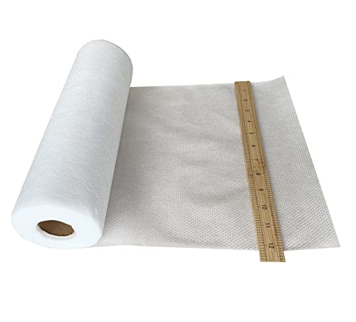 HimaPro No Show Cutaway Invisible Mesh Machine Embroidery Stabilizer Roll - Light to Medium Weight 1.8 Ounce(12 inch x 25 Yard) - Made of Embossed Nylon - size: 12 inch x 25 yard