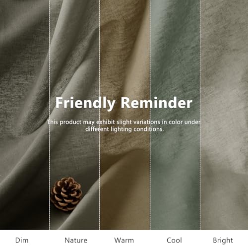 NSGZ Linen Linen Cotton Fabric 1 Yard 61" Wide, Linen Cotton Blend - color: Linen, size: 1 Yard