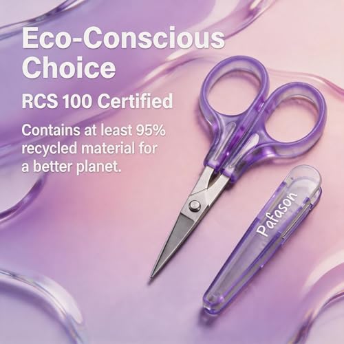 PAFASON Small Travel Sewing Craft Scissors Set Straight Precision Fine Tip - style: American