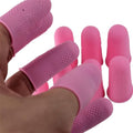 Finger Protectors [Flex Series - 12-Pack] Silicone Non-Stick Finger Covers [Pink - Small (6) / Medium (6)] for Hot Glue/Sewing/Wax/Rosin/Resin/Honey/Adhesives/Scrapbooking - color: Small & Medium - Pink [12-Pack]
