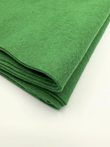 EOVEA | Acrylic Felt Fabric by The Yard | 72" Wide | 1.6mm Thick | Soft & Durable Non-Fraying Felt | for DIY Crafts, Sewing, Upholstery, Costumes & Padding(Kelly Green, One Yard) - color: Kelly Green, size: 1 Yard