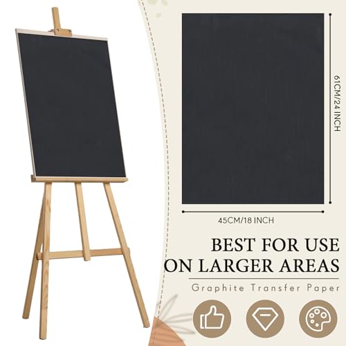 Epakh 10 Sheets 18" X 24" Large Graphite Carbon Transfer Paper - size: 18" X 24"