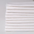10 Pieces 18 x 21 Inches Cotton Fabric Precut Quilting Fabric Bundles Solid Colors Layer Cakes Quilt Material for DIY Craft Sewing Embroidery (White) - color: White