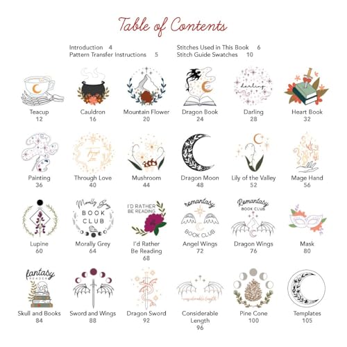 Romantasy Embroidery: 23 Stunning Patterns for Romance and Fantasy Lovers (Dover Crafts: Embroidery & Needlepoint)