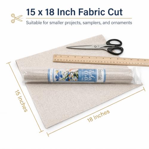 16 Count Aida Cloth Cross Stitch Fabric, 14Ct Embroidery Oatmeal Supplies