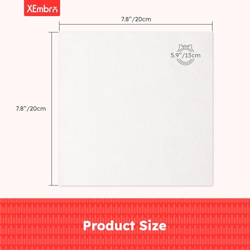 12 PCS Natural Cotton Embroidery Fabric, Pre-Cut White Embroidery Cloth Fabric Squares for Embroidery Garment Craft (7.8 x 7.8 Inch) - color: White, size: 7.8 x 7.8 inch
