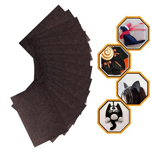 RZJZGZ 5 Piece Adhesive Felt Sheet 8.3X11.8in Felt Fabric Adhesive Sticky Back Felt Sheets for Art and Craft Making (Brown5) - color: Brown5