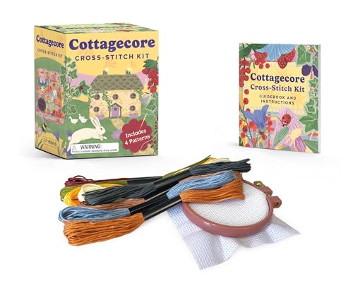 Cottagecore Cross-Stitch Kit: Includes 4 patterns (RP Minis)