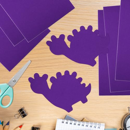 10PCS Purple Self Adhesive Felt Fabric Sheets Sticky Felt Sheets for Craft Supplies Art Home Making（8.3" x 11.8"/20 x 30cm） - color: Purple