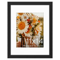 Golden State Art 11x14 Black Picture Frame Mat for 8x10 Real Glass - color: Black, size: 11x14